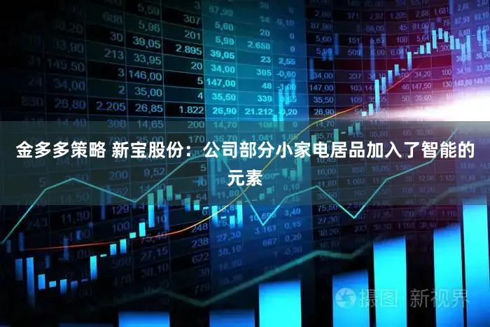 金多多策略 新宝股份：公司部分小家电居品加入了智能的元素
