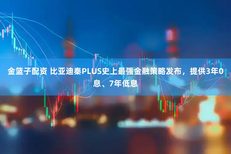 金篮子配资 比亚迪秦PLUS史上最强金融策略发布，提供3年0息、7年低息