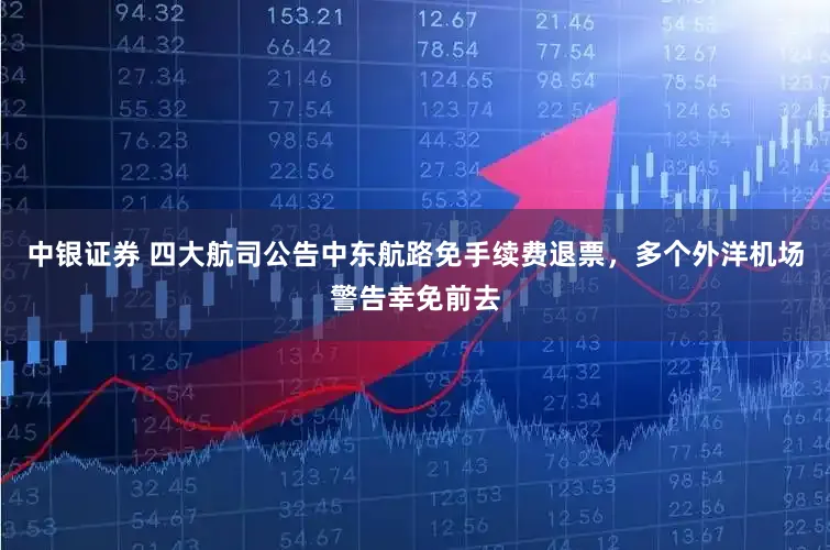 中银证券 四大航司公告中东航路免手续费退票，多个外洋机场警告幸免前去