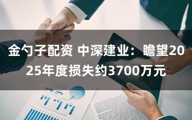 金勺子配资 中深建业：瞻望2025年度损失约3700万元