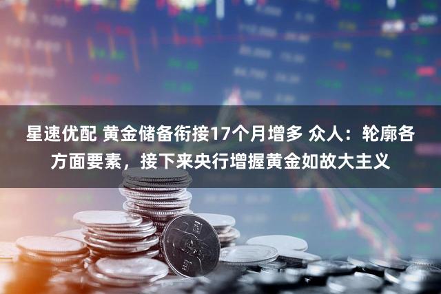 星速优配 黄金储备衔接17个月增多 众人:轮廓各方面要素,接下来央行增握黄金如故大主义